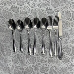 Wallace 18/8 Stainless Steel Flatware Lot 8pc Mixed Set Spoons Forks